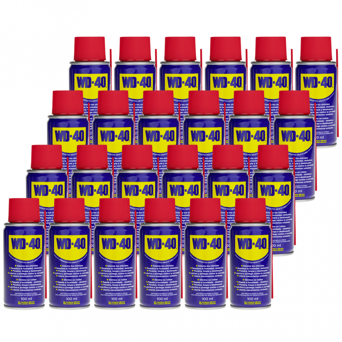 Wd-40 - Spray lubrifiant polyvalent 100 ml (boîte de 24 unités) - Mastic, silicone, joint