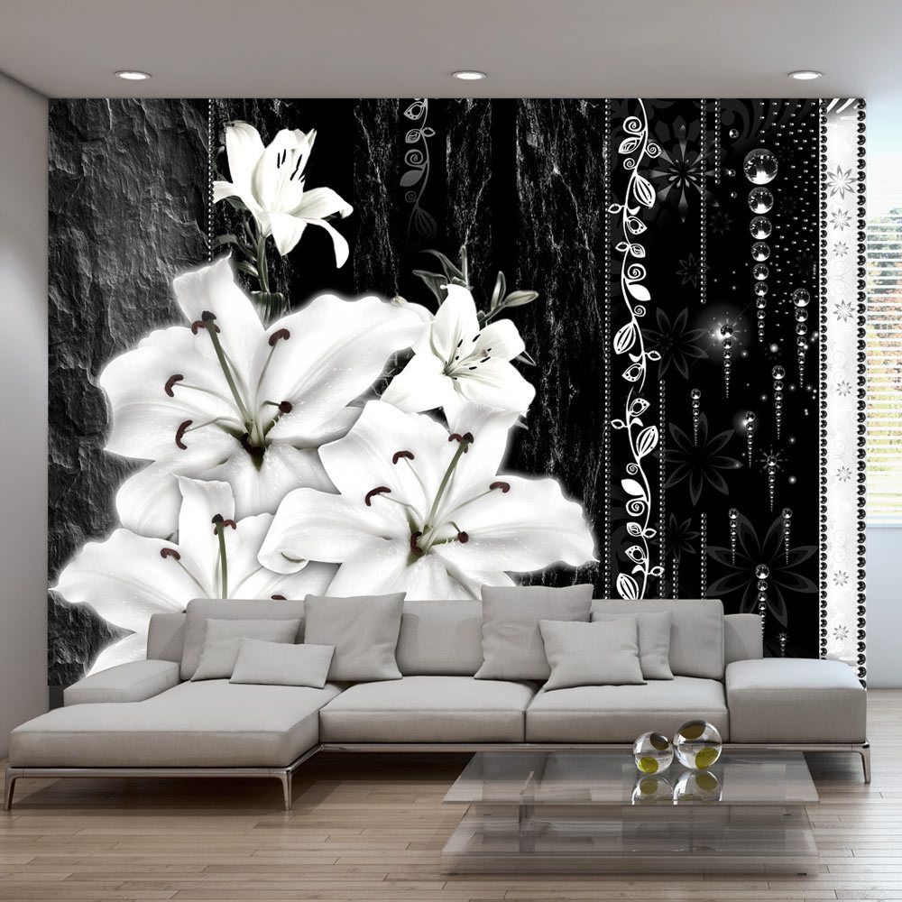 marque generique - 100x70 Papier peint Autres fleurs Fleurs sublime Crying lilies - Papier peint