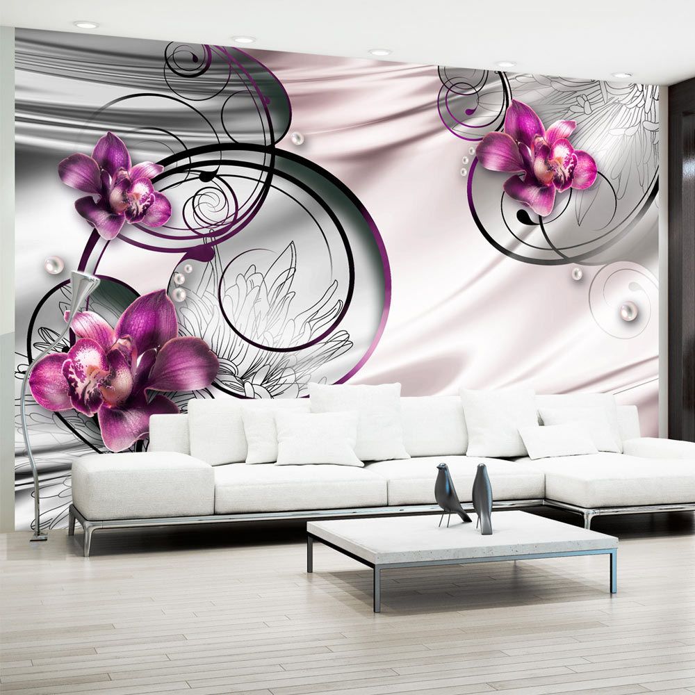 marque generique - 150x105 Papier peint Orchidées Fleurs Chic Wave of pleasure - Papier peint