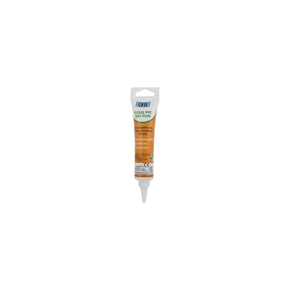 Geb - Colle gel plus pvc ls tube 50 ml - Mastic, silicone, joint
