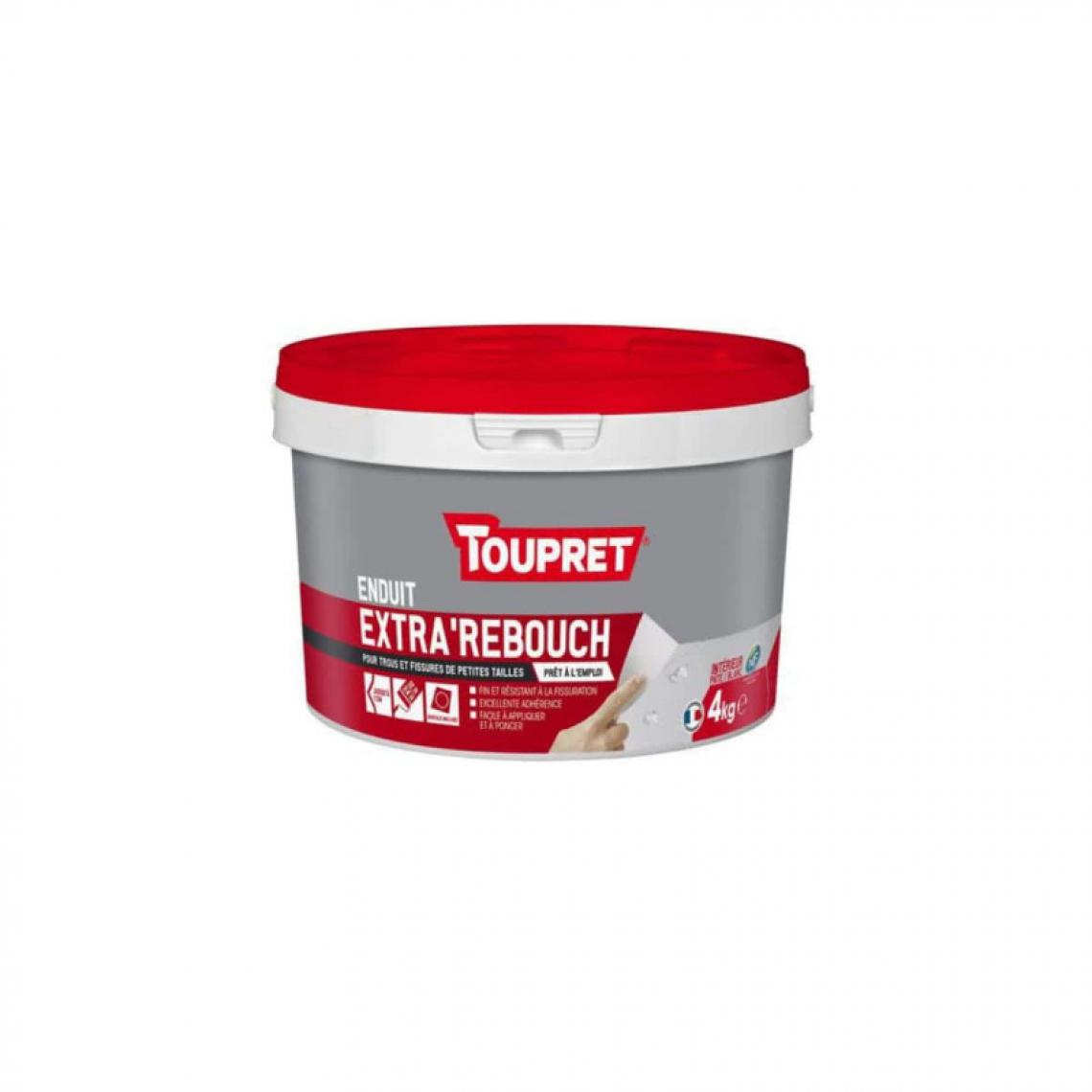 Toupret - Extra Rebouch TOUPRET en Pate 4Kg - BCRP04 - Mastic, silicone, joint