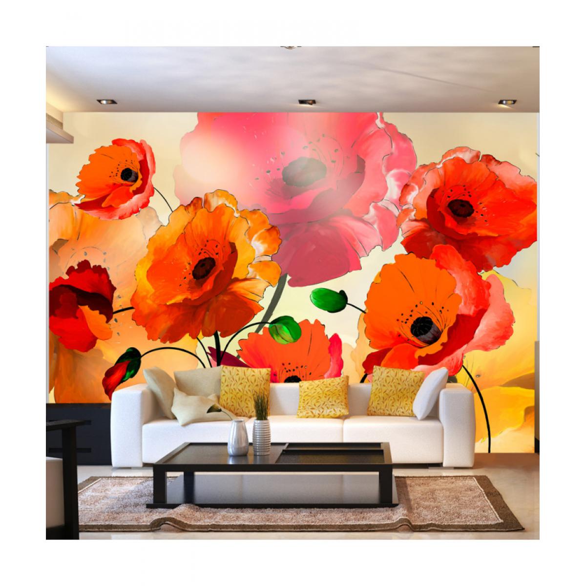 Artgeist - Papier peint - Velvet Poppies 100x70 - Papier peint