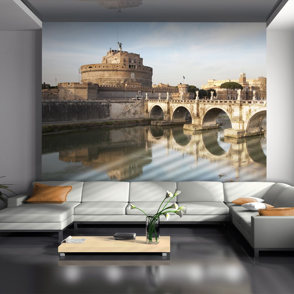 Bimago - Papier peint - Ponte San Angelo - Décoration, image, art | Ville et Architecture | Rome | - Papier peint