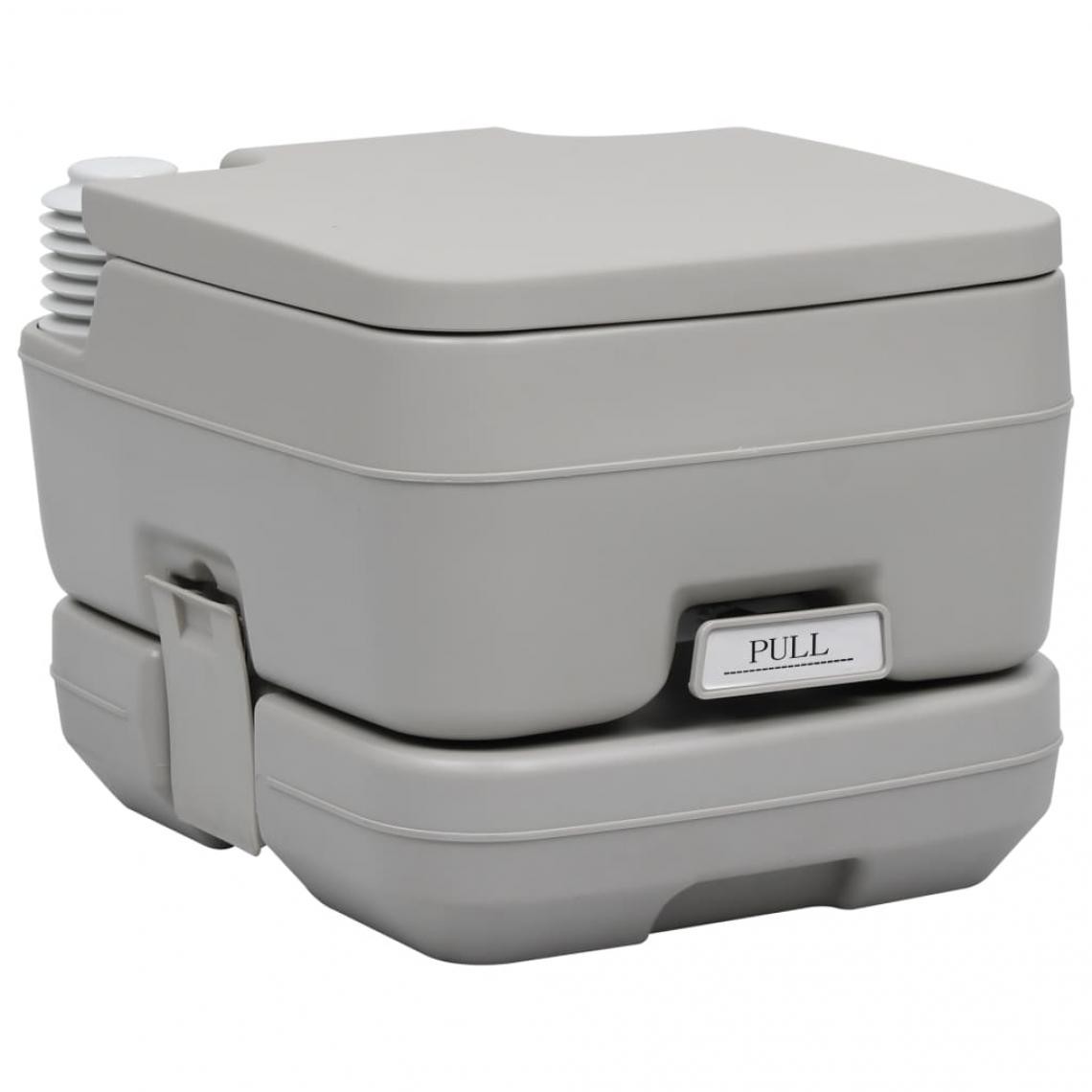 Vidaxl - vidaXL Toilette portable de camping Gris 10+10 L - WC chimiques