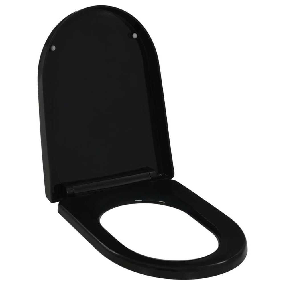 marque generique - Icaverne - Sièges de toilettes & de bidets ligne Abattant WC à fermeture en douceur Libération rapide Noir - Bidet