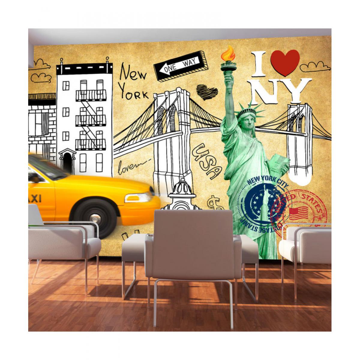 Artgeist - Papier peint - One way - New York 250x175 - Papier peint
