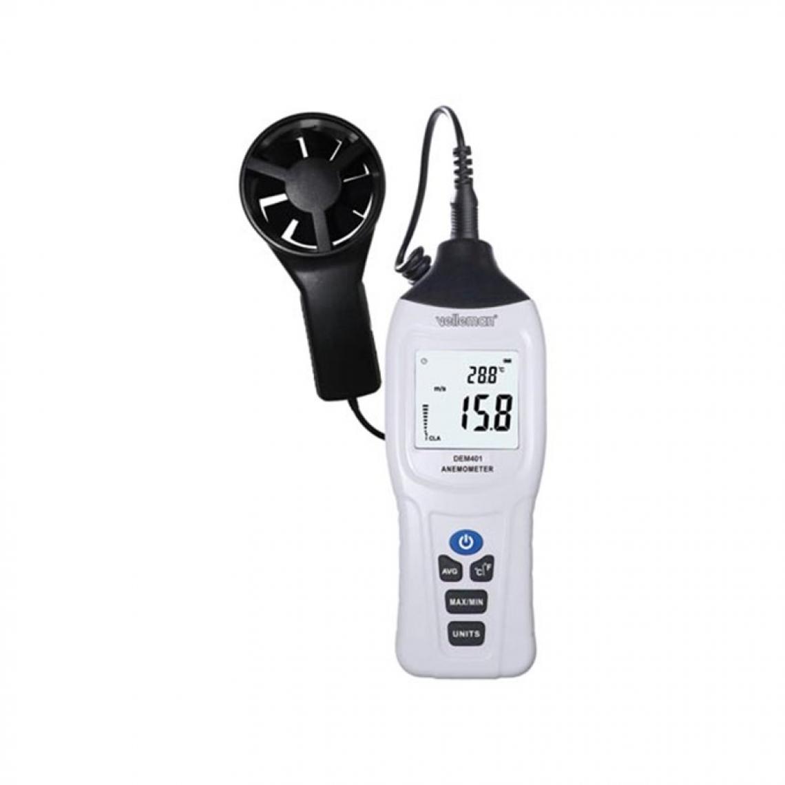 Perel - Thermomètre-Anémomètre Numérique - Accessoires chauffe-eau