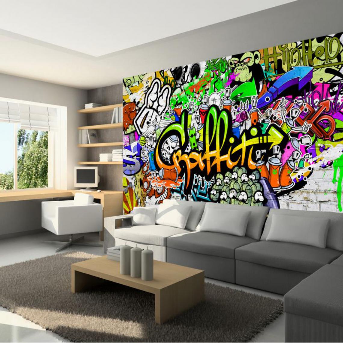 Artgeist - Papier peint - Graffiti on the Wall .Taille : 200x140 - Papier peint