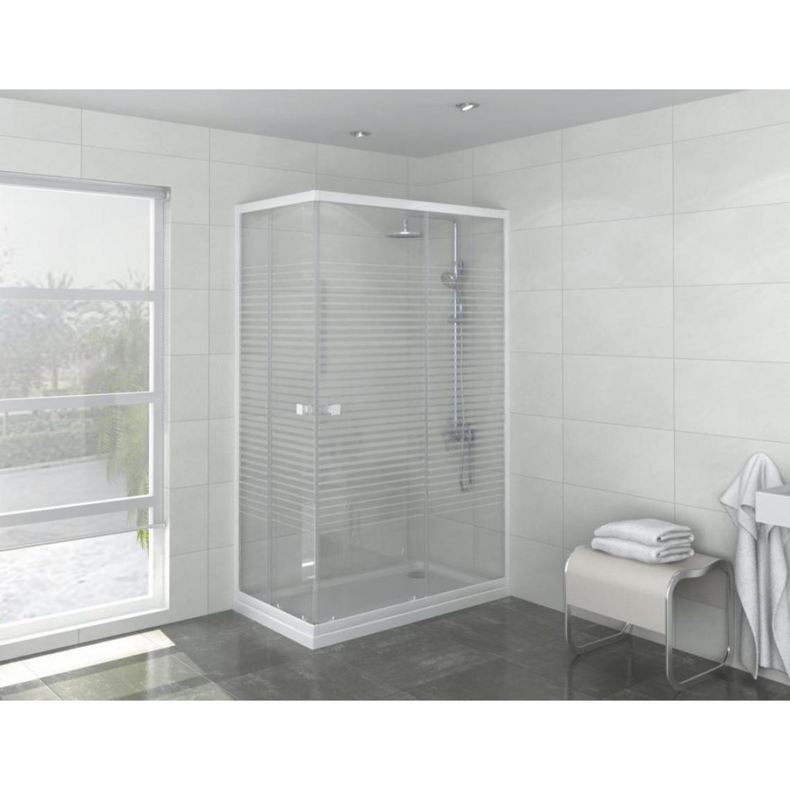 Sanycces - Porte de douche accès d'angle Laia - 70 x 70 cm - Cabine de douche