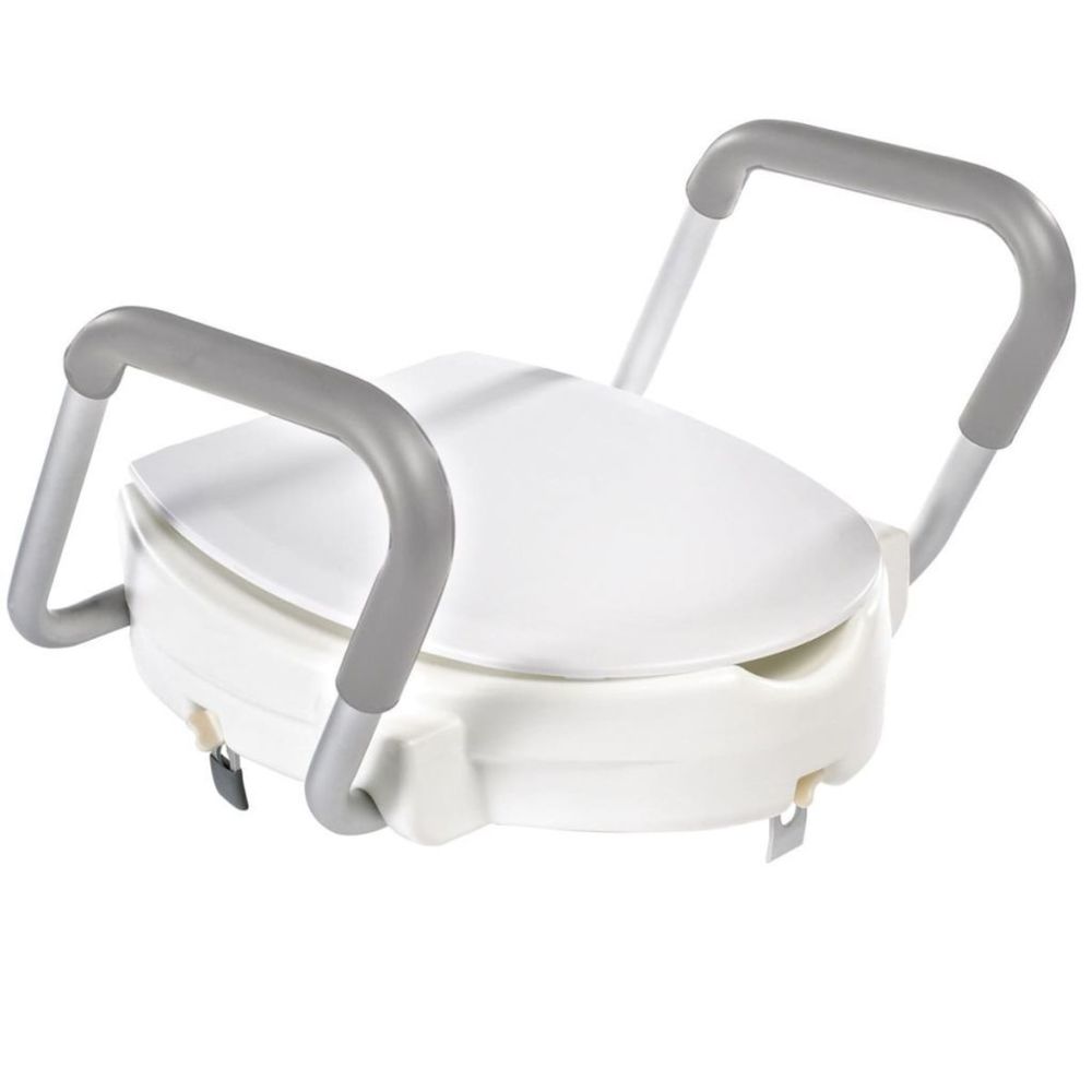 Ridder - RIDDER Siège de toilette avec barre de sécurité Blanc 150 kg A0072001 - Abattant WC