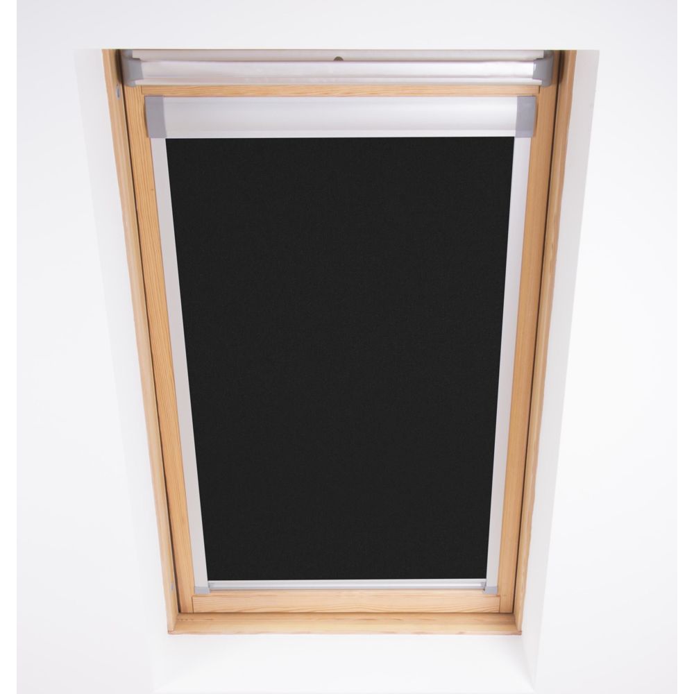 Bloc Blinds - Store opaque pour l'ajustement des fenêtres de toit Velux, P10, Noir - Store compatible Velux