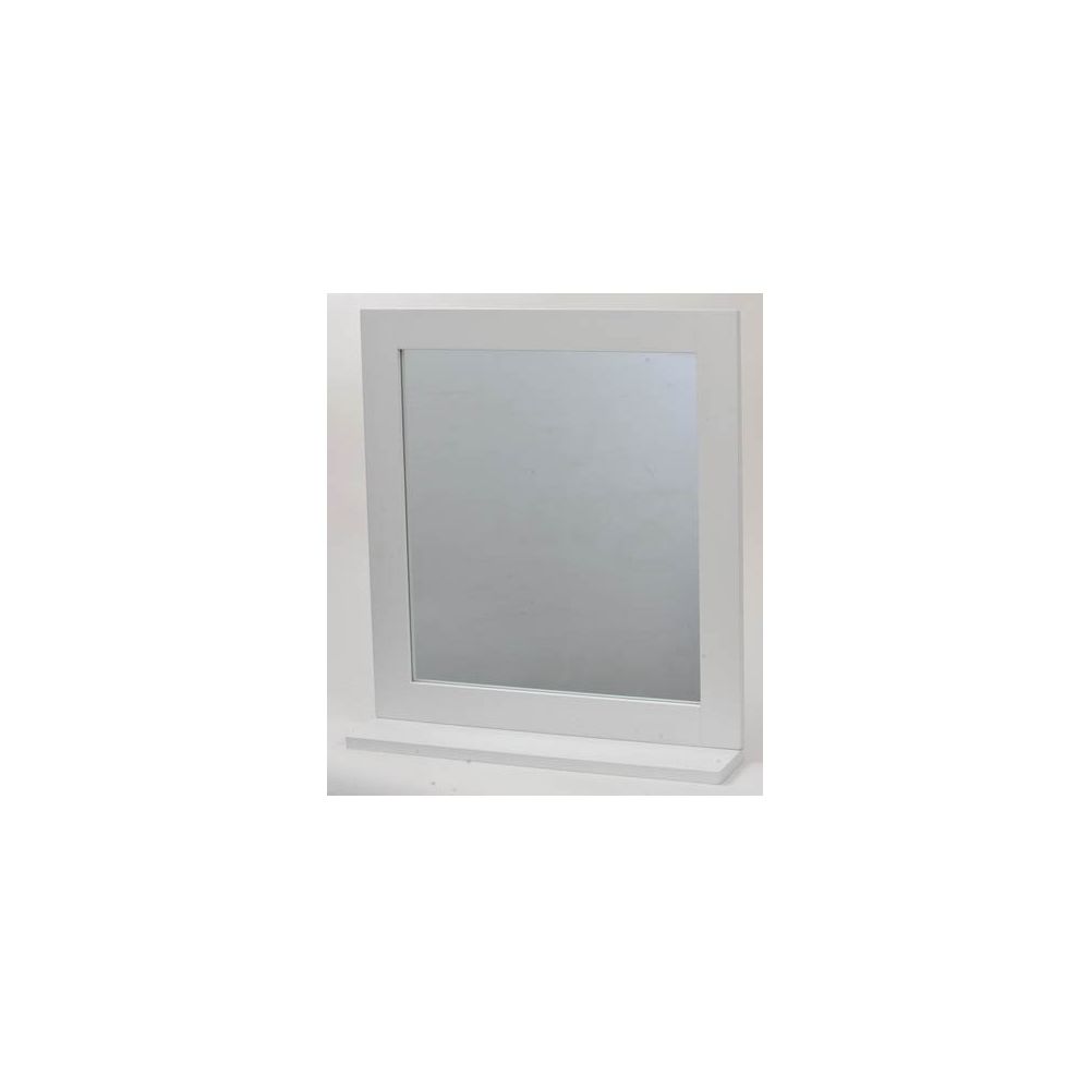 Tendance - Miroir avec tablette blanc - Miroir de salle de bain