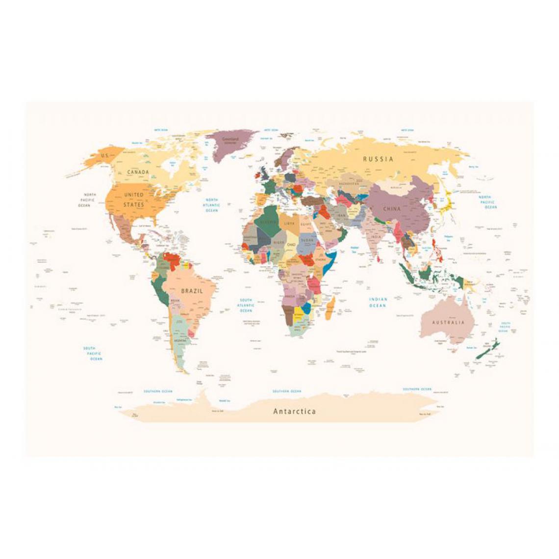 Artgeist - Papier peint - World Map .Taille : 400x280 - Papier peint