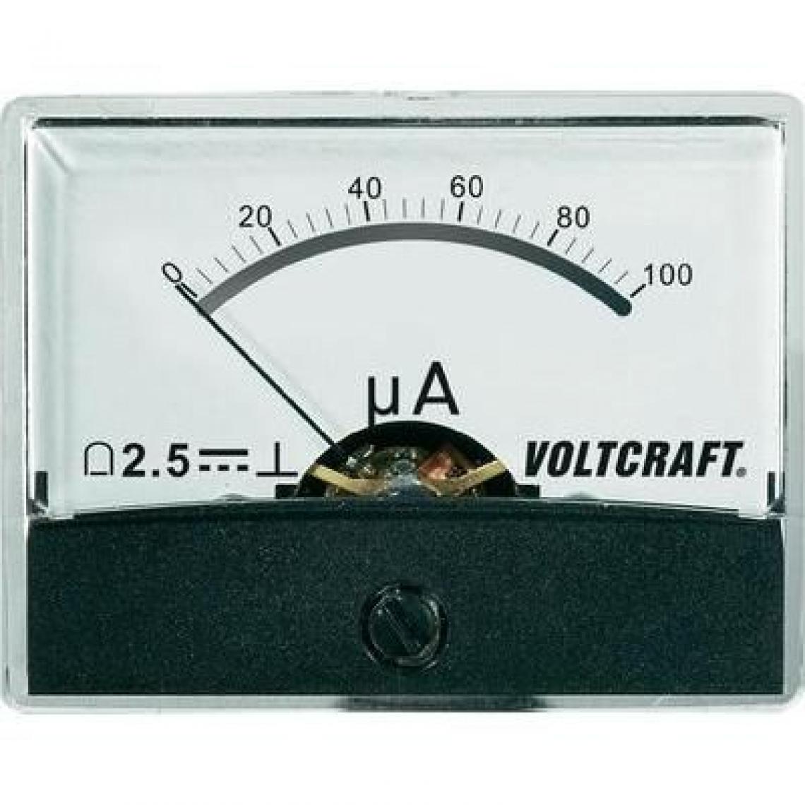 Voltcraft - Appareil de mesure encastrable analogique VOLTCRAFT AM-60X46/100µA/DC - Appareils de mesure