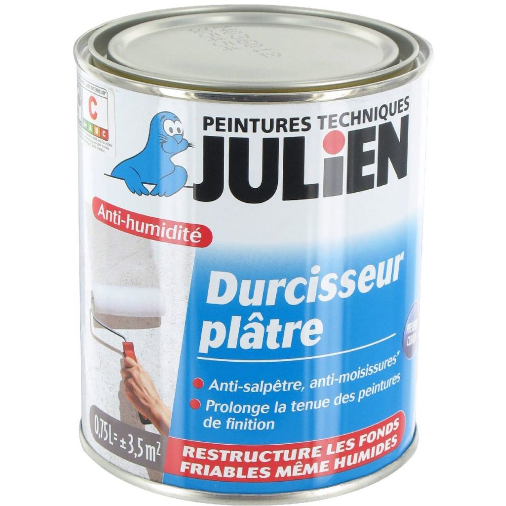 Julien - Durcisseur plâtre Julien 750ml - Produit préparation avant pose
