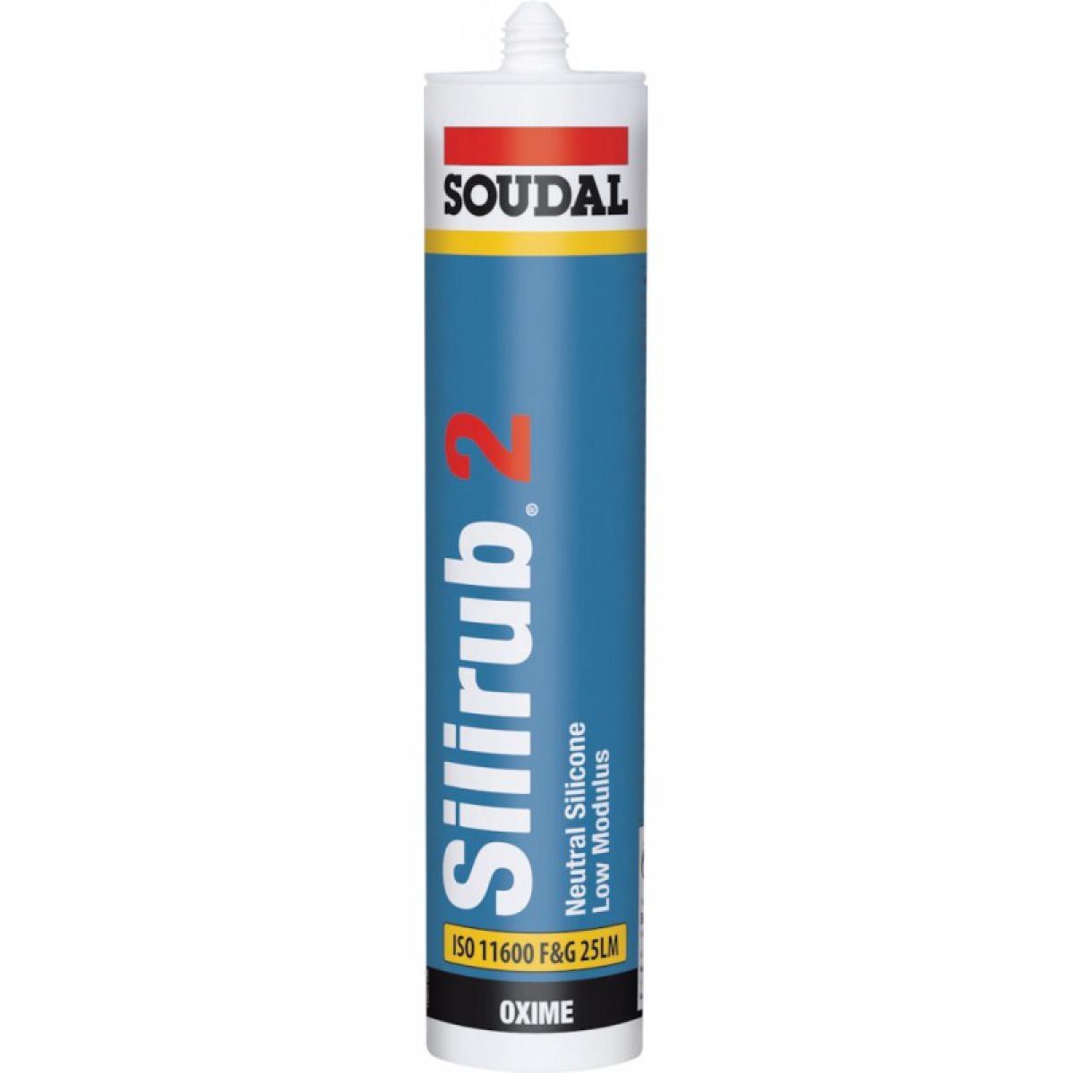 Soudal - Silirub 2 Mastic silicone neutre 310-ml, chene SOUDAL (Par 15) - Mastic, silicone, joint