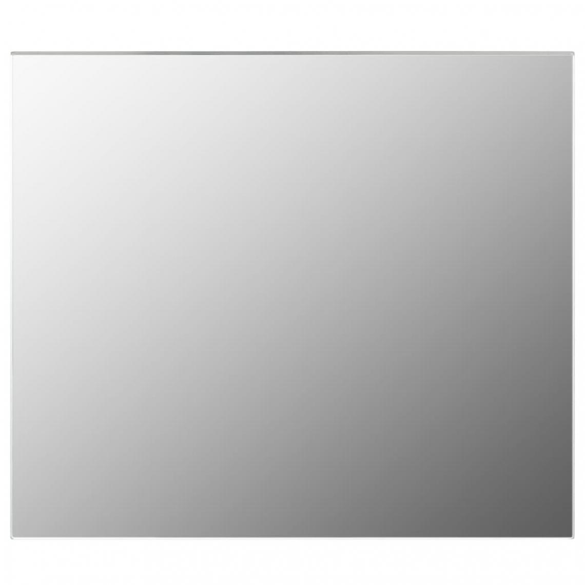 Chunhelife - Miroir sans cadre 80x60 cm Verre - Miroir de salle de bain