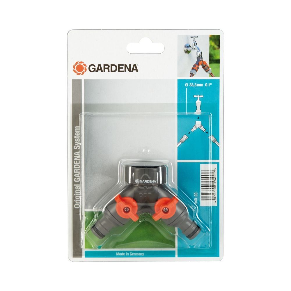 Gardena - Sélecteur 2 circuits - Tuyau de cuivre et raccords