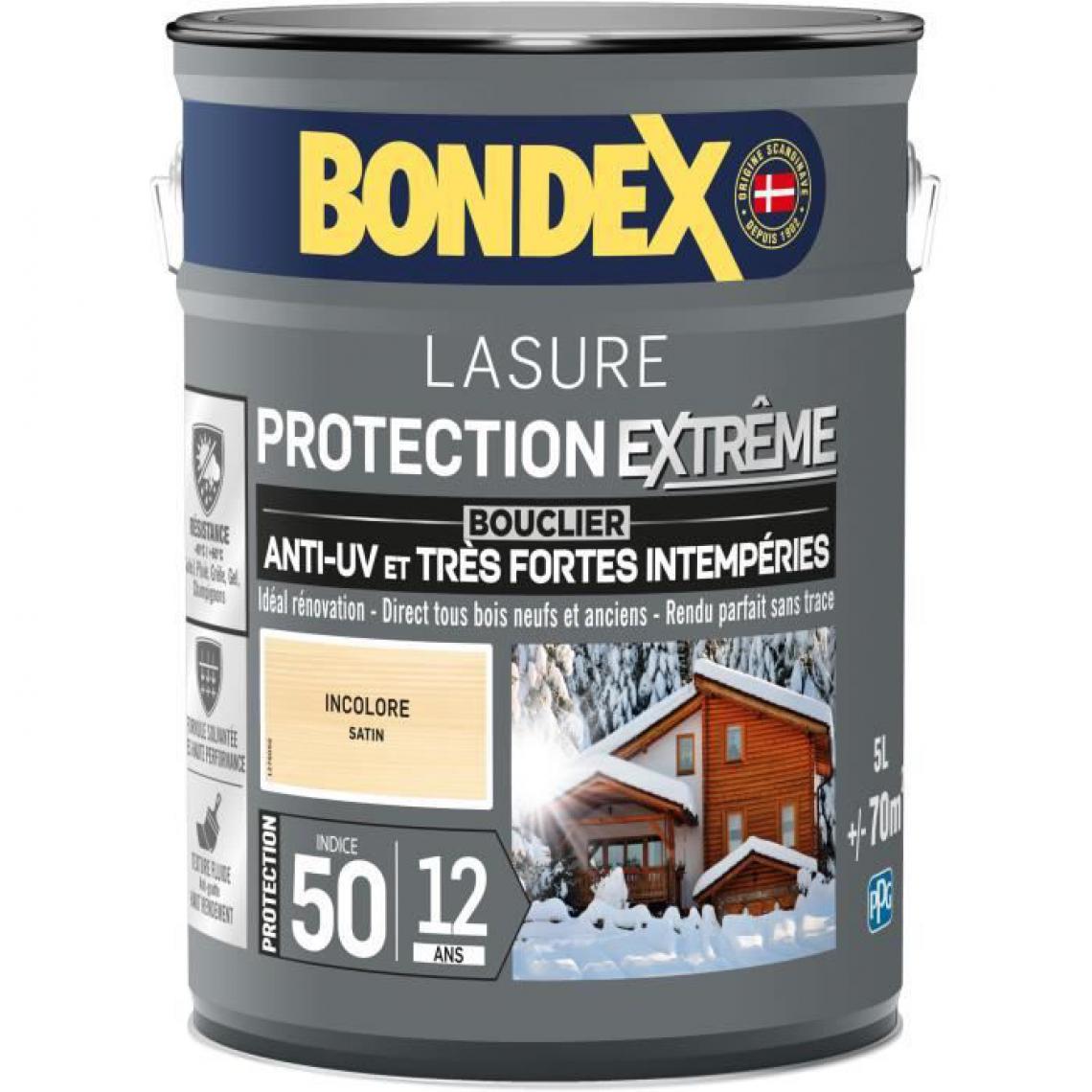 Bondex - Lasure pour bois protection extrême 12 ans incolore 5L Bondex - Peinture & enduit rénovation