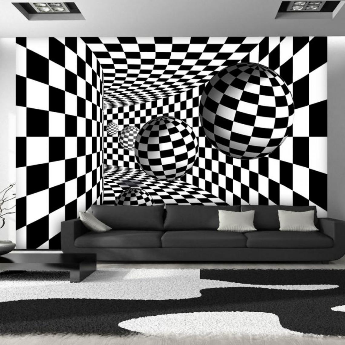 Artgeist - Papier peint - Black & White Corridor .Taille : 200x140 - Papier peint
