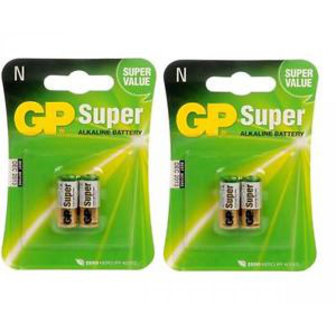 Gp - Pack de 10 piles LR1 1,5V - 910A - alcaline GP Super - Piles rechargeables