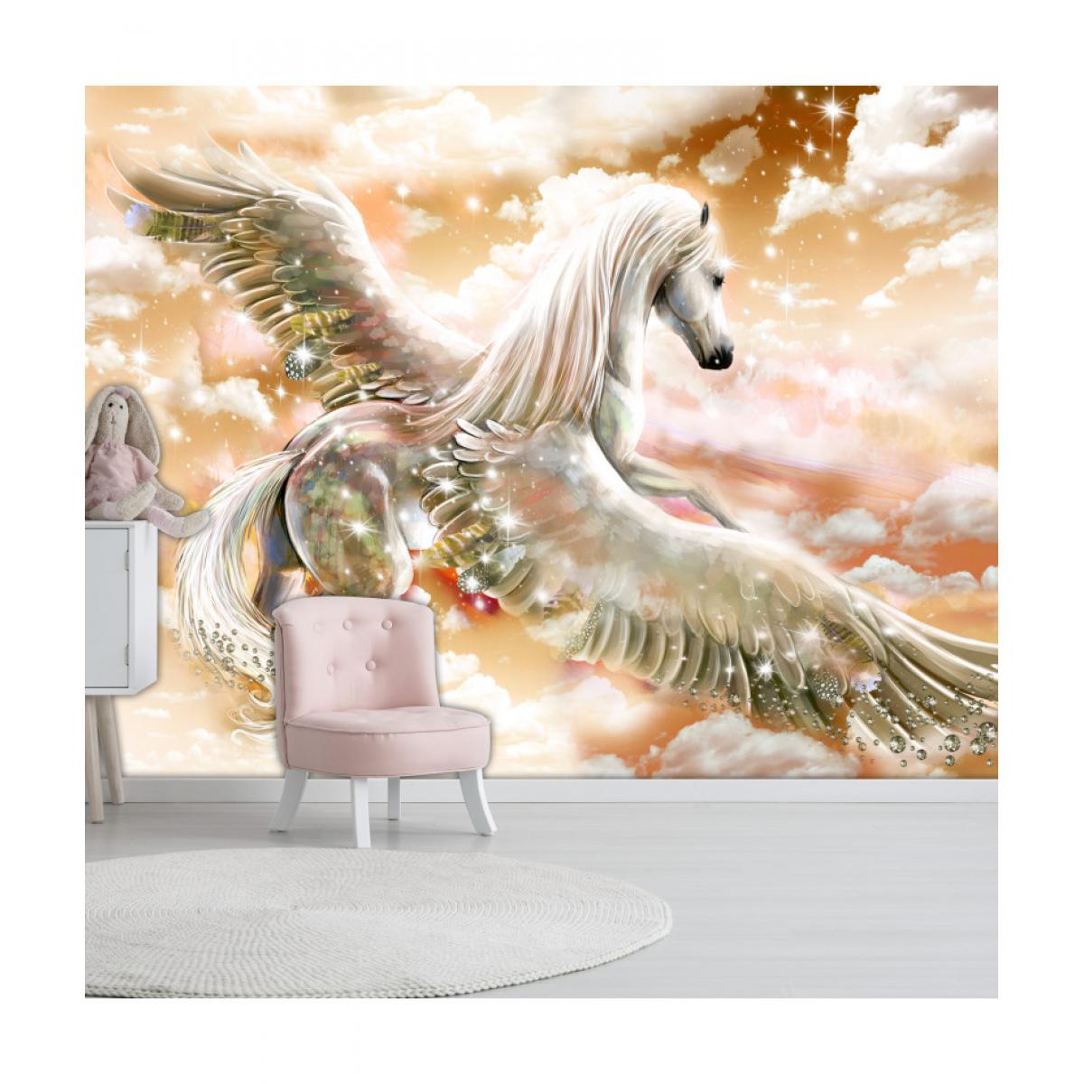 Artgeist - Papier peint - Pegasus (Orange) 400x280 - Papier peint