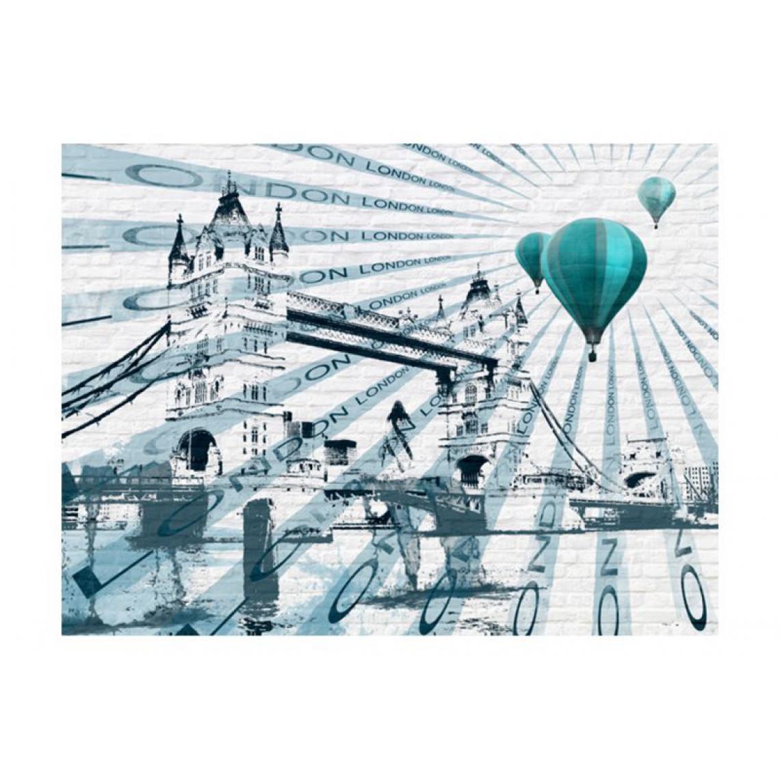 Artgeist - Papier peint - Vol en montgolfière au-dessus de Tower Bridge .Taille : 300x231 - Papier peint
