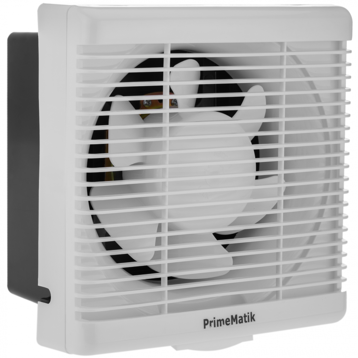 Primematik - Extracteur de ventilateur, Extracteur d’air 230x230 mm avec système anti-retour, pour toilette cuisine garage - Grille d'aération