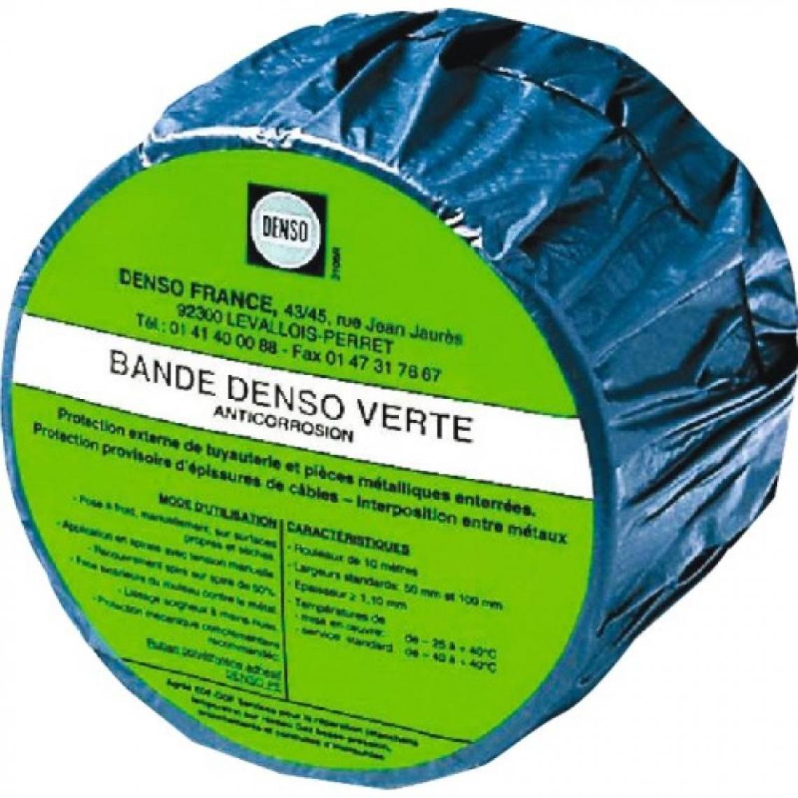 Denso - Bande Denso verte largeur 100 mm longueur 10 - Mastic, silicone, joint