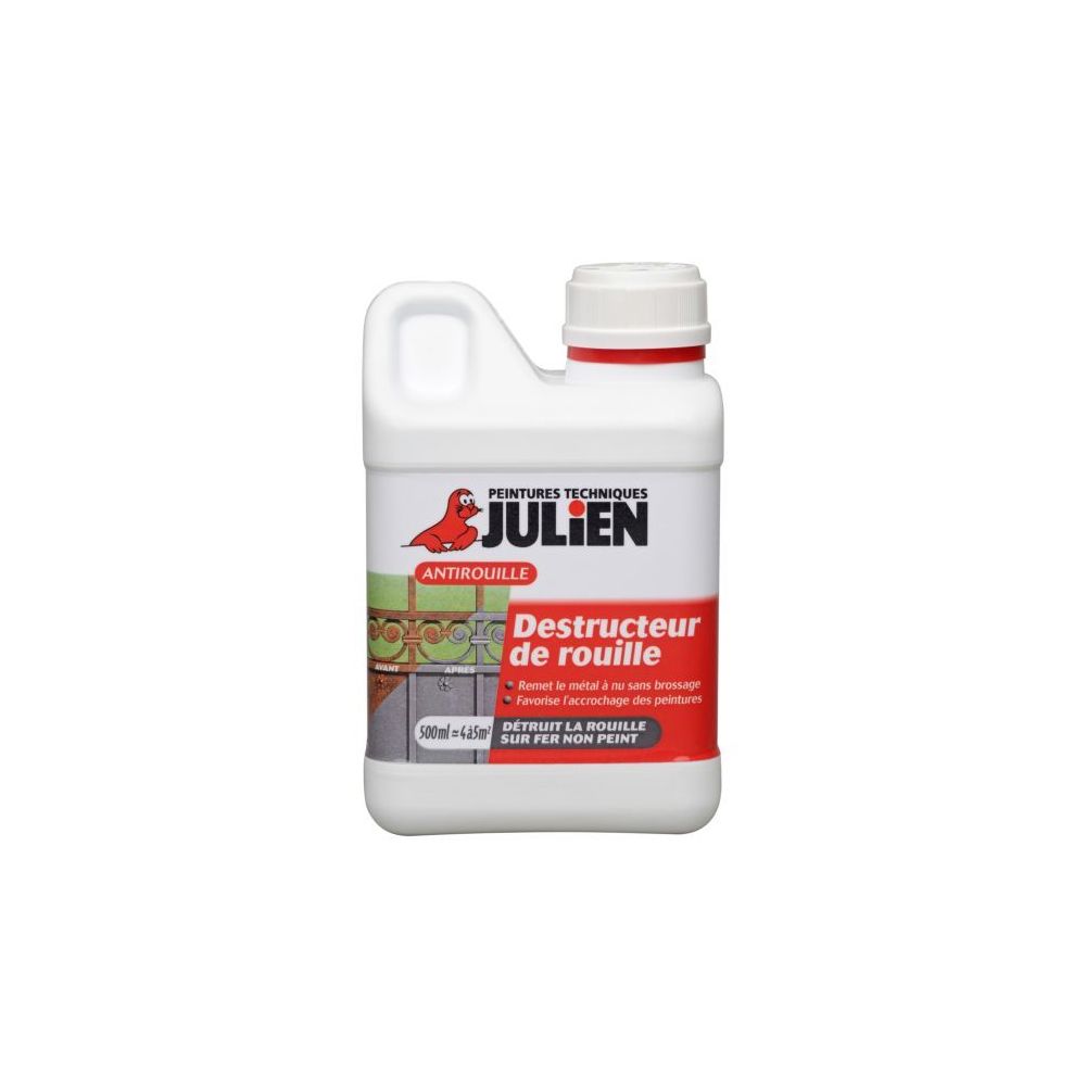 Julien - Destructeur de rouille - 500 ml - JULIEN - Produit préparation avant pose