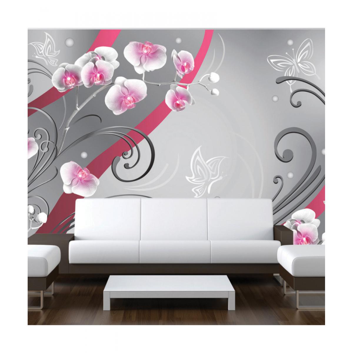 Artgeist - Papier peint - Pink orchids - variation 200x140 - Papier peint