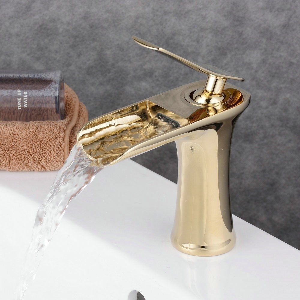 Lookshop - Mitigeur Robinet Salle de Bains Lavabo gold style design - Robinet de lavabo