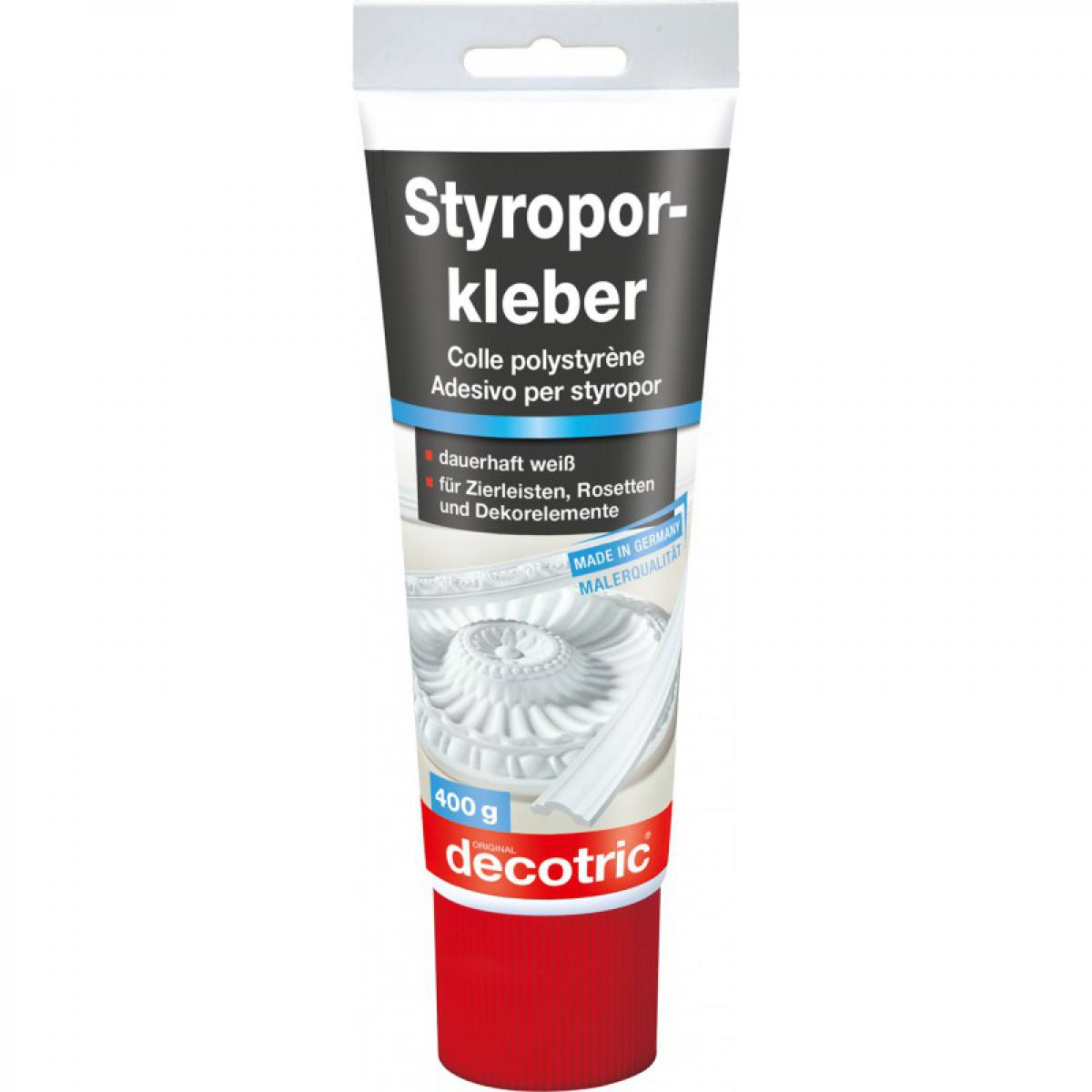 Decotric - Colle polystyrène 400 g Tubedecotric - Mastic, silicone, joint