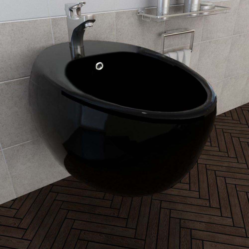 marque generique - Inedit Toilettes et bidets reference Podgorica Bidet suspendu en céramique sanitaire noir - Bidet