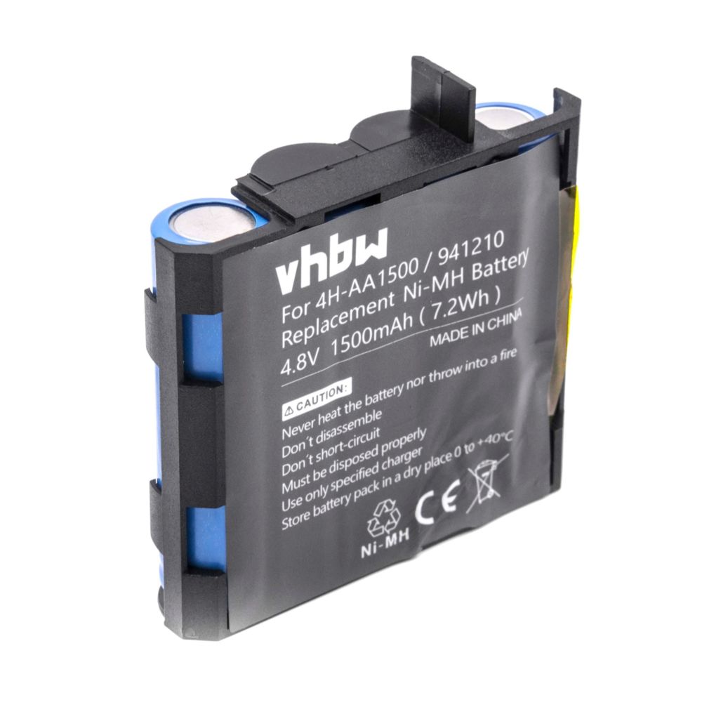 Vhbw - vhbw NiMH batterie 1500mAh (4.8V) pour appareil de médecine comme simulateur musculaire comme Compex 4H-AA1500, 941210, 941213 - Piles spécifiques