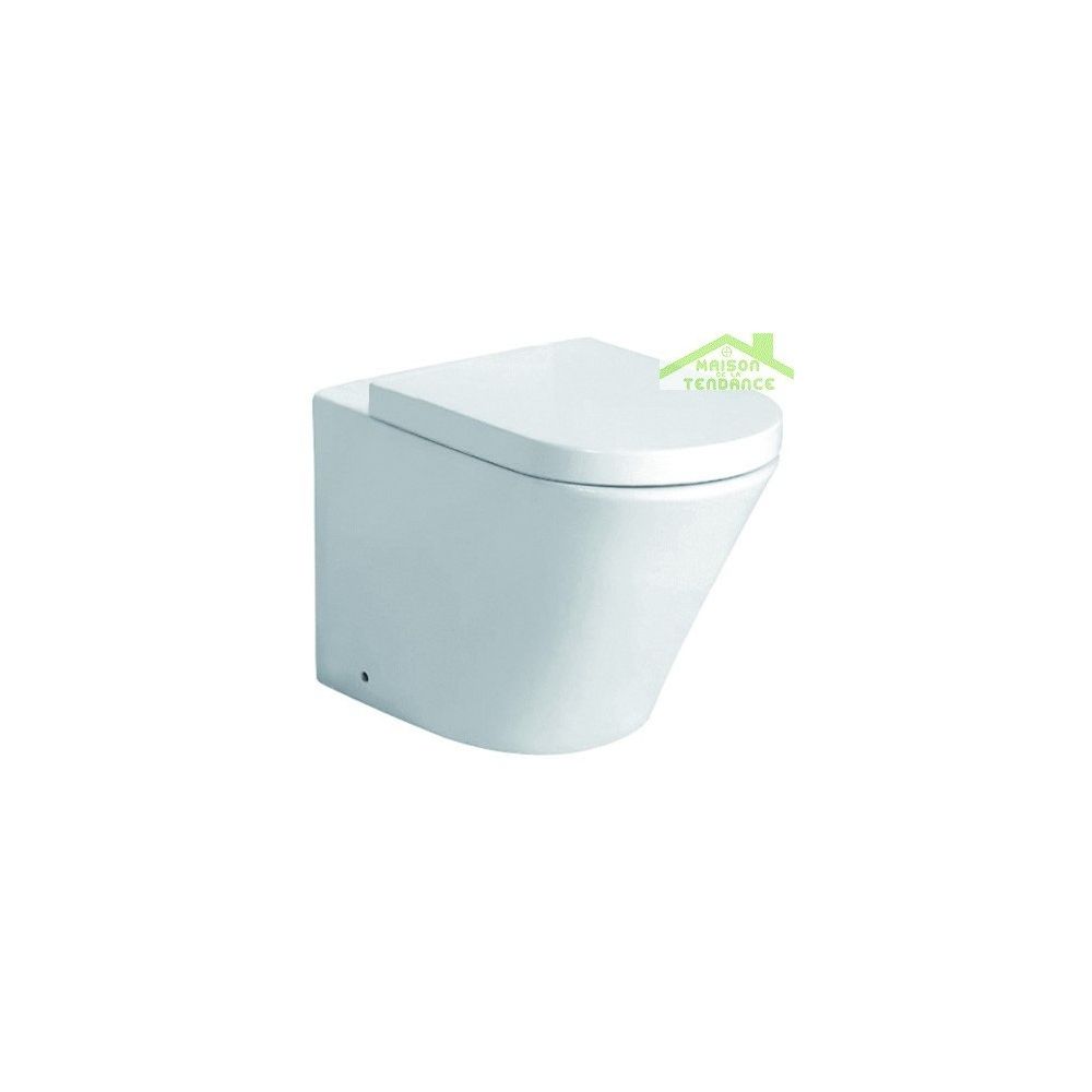 Karag - Cuvette WC à poser SORENTO avec abattant à frein de chute - WC