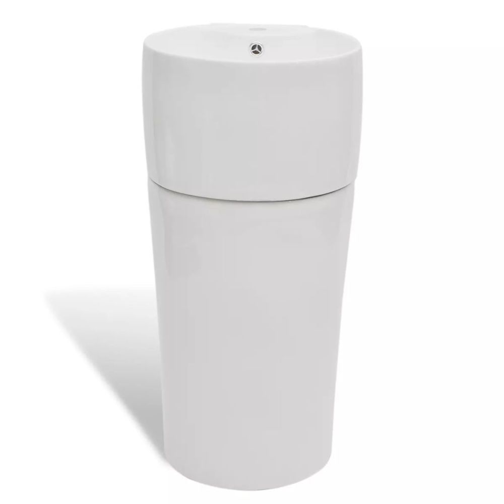 marque generique - Icaverne - Lavabos gamme Vasque à trou de trop-plein/robinet céramique Blanc pour salle de bain - Lavabo