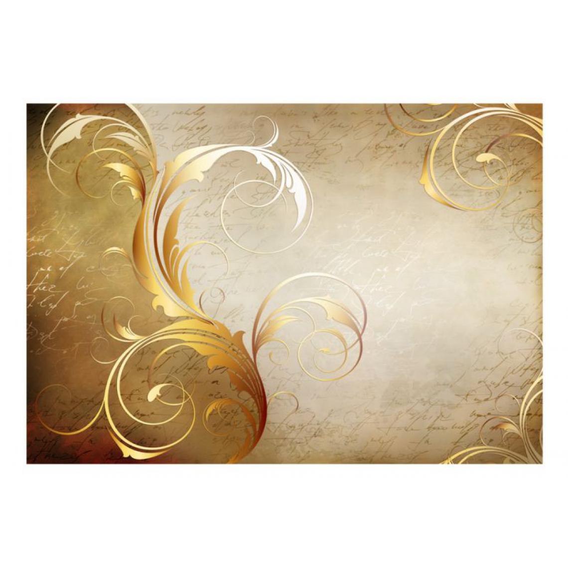 Artgeist - Papier peint - Gold leaf .Taille : 300x210 - Papier peint