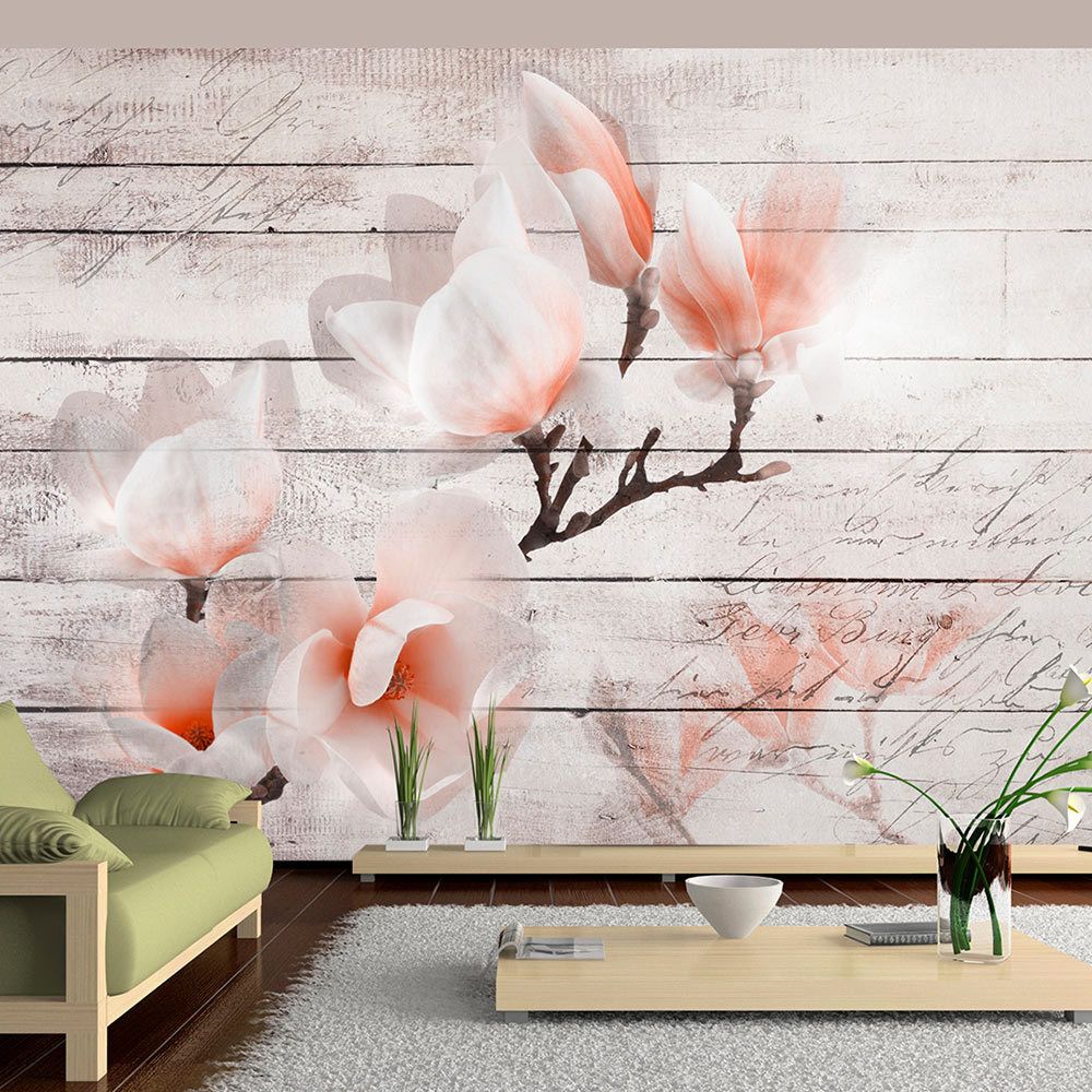 marque generique - 200x140 Papier peint Magnolias Fleurs Moderne Subtlety of the Magnolia - Papier peint