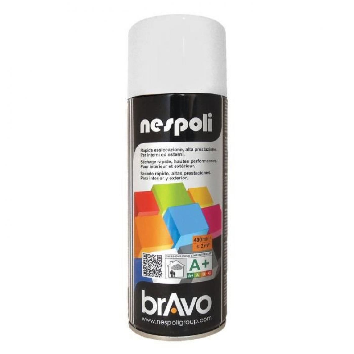 Nespoli - NESPOLI Aerosol peinture professionnelle blanc neige mat 400mL - Peinture intérieure