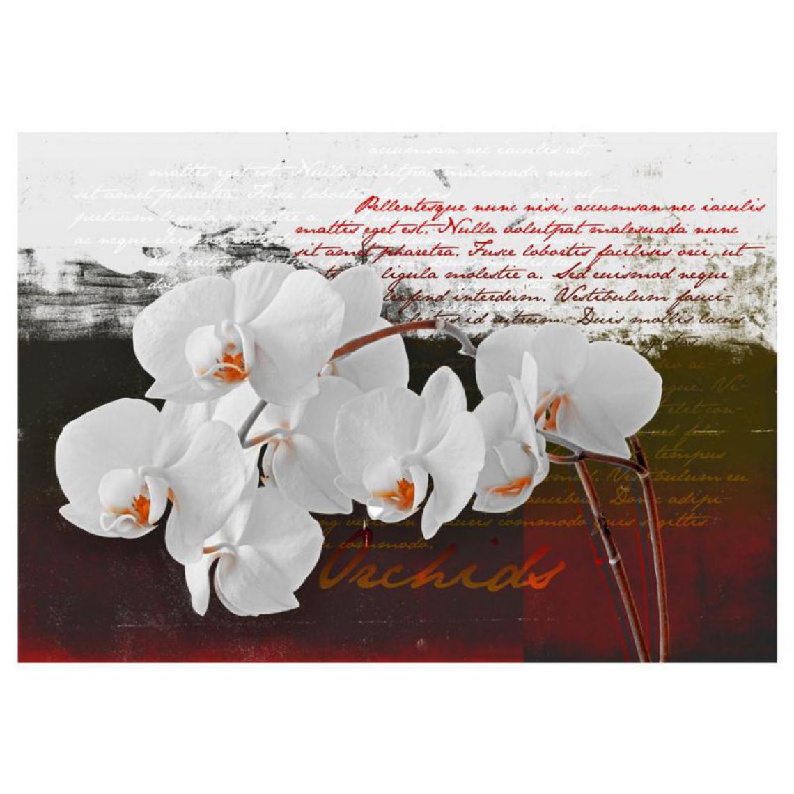 Artgeist - Papier peint - Diary and orchid .Taille : 350x245 - Papier peint