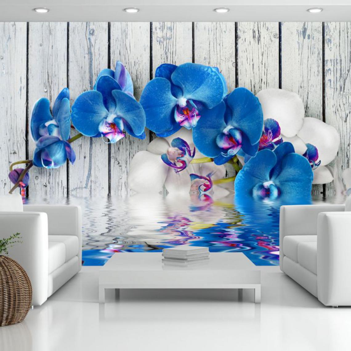 Artgeist - Papier peint - Cobaltic orchid .Taille : 250x175 - Papier peint