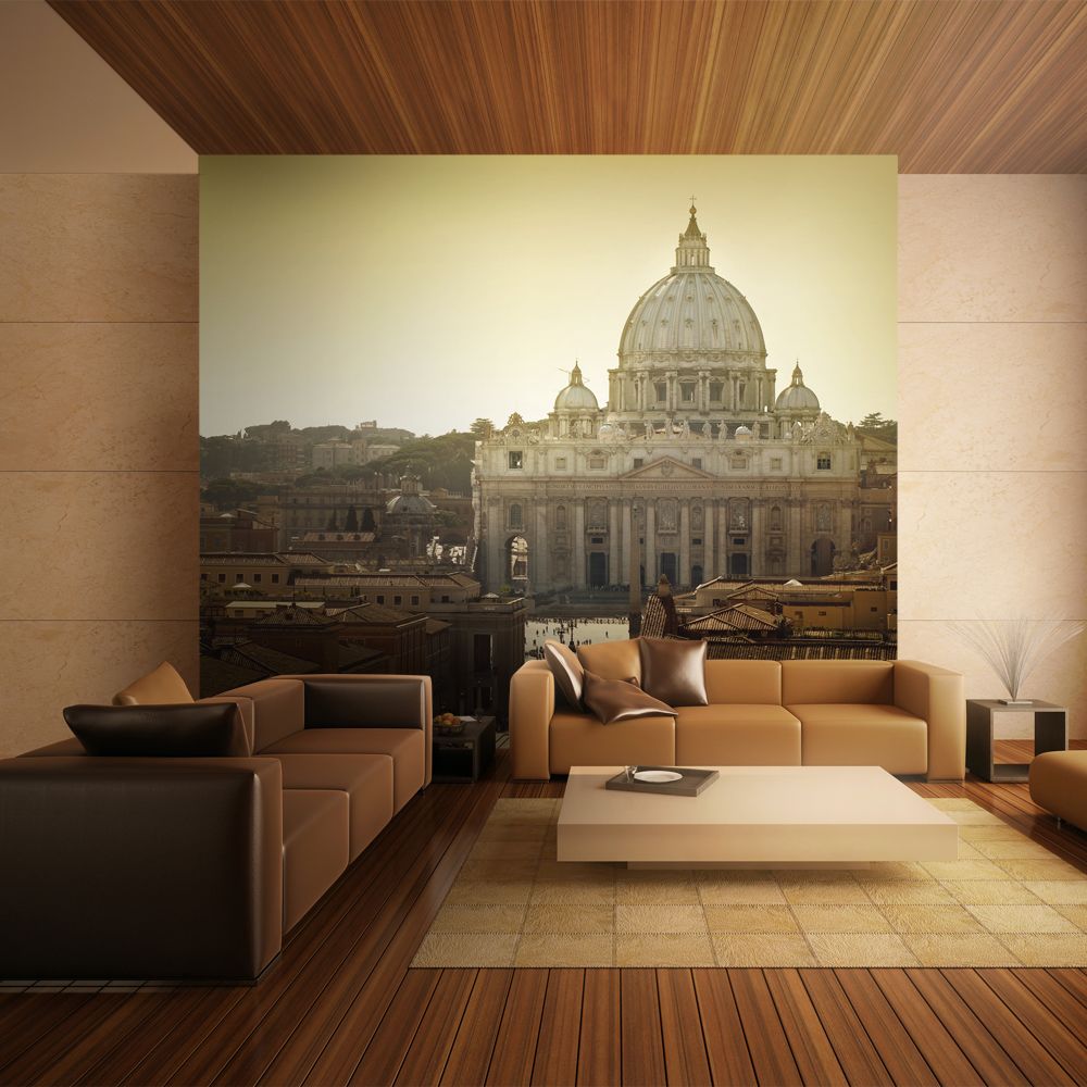 Bimago - Papier peint | Basilique Saint | 350x270 | Ville et Architecture | Rome | Pierre du Vatican | - Papier peint