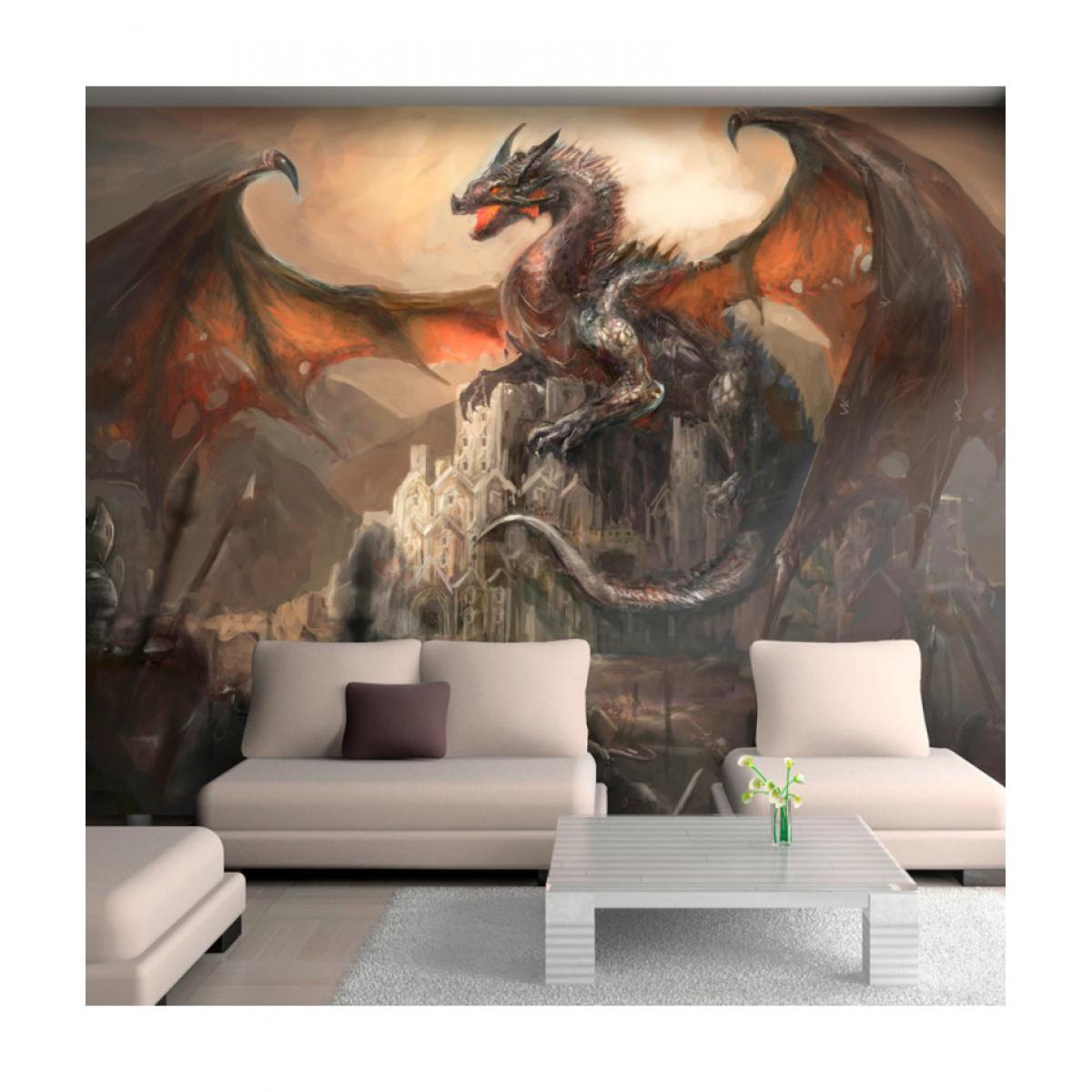 Artgeist - Papier peint - Dragon castle 100x70 - Papier peint