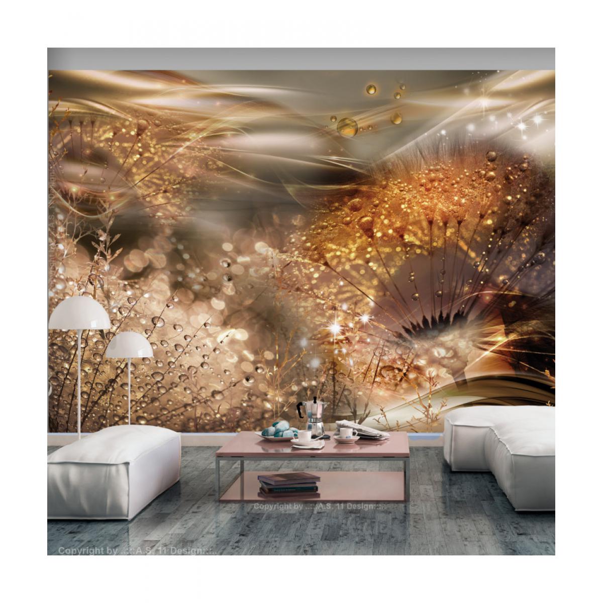 Artgeist - Papier peint - Dandelions' World (Gold) 300x210 - Papier peint