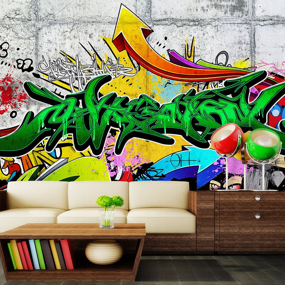 Bimago - Papier peint | Urban Graffiti | 250x175 | Street art | - Papier peint
