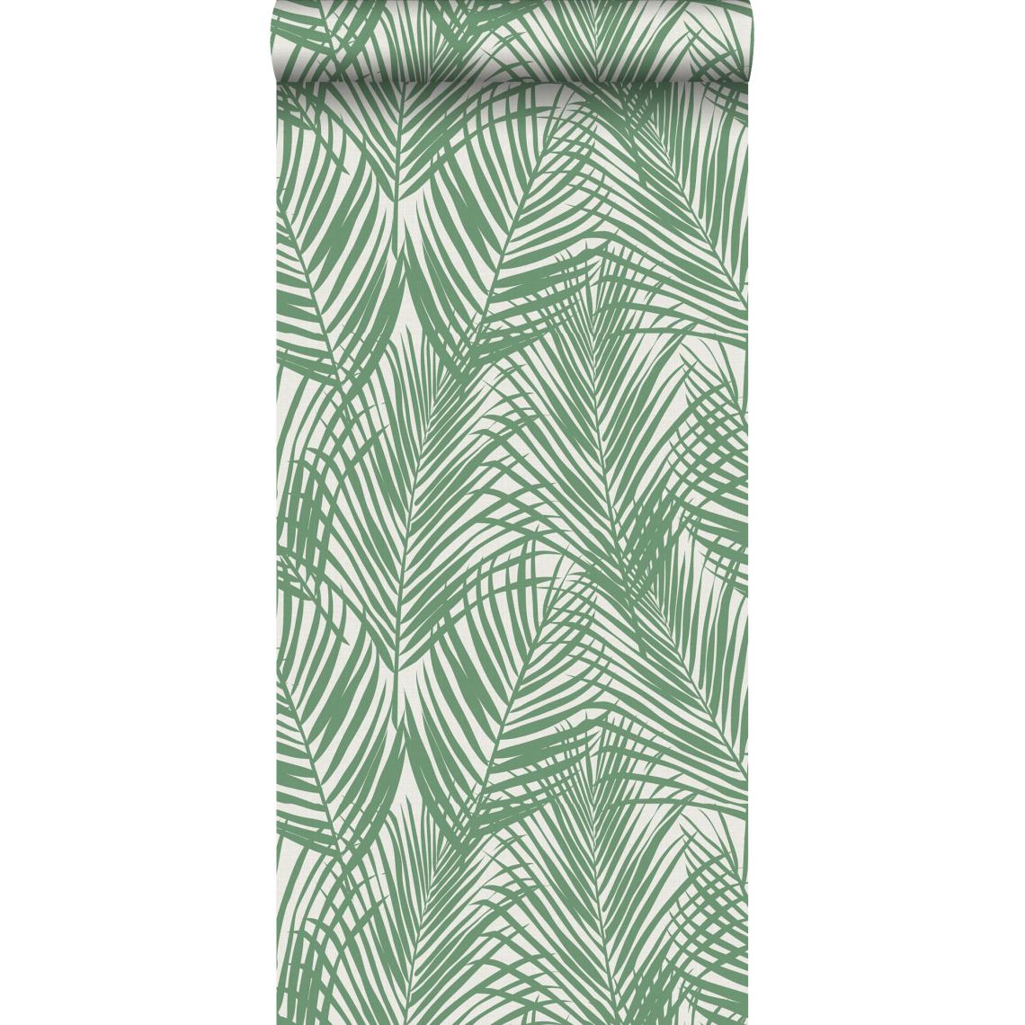 ESTAhome - ESTAhome papier peint feuilles de palmier vert jade - 139007 - 0.53 x 10.05 m - Papier peint