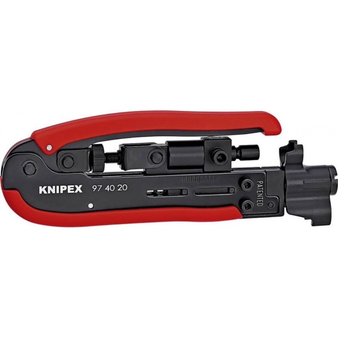 Knipex - Knipex 97 40 20 SB Outil de Compression pour connecteurs coaxiaux 175 mm, Multicolore - Accessoires de câblage