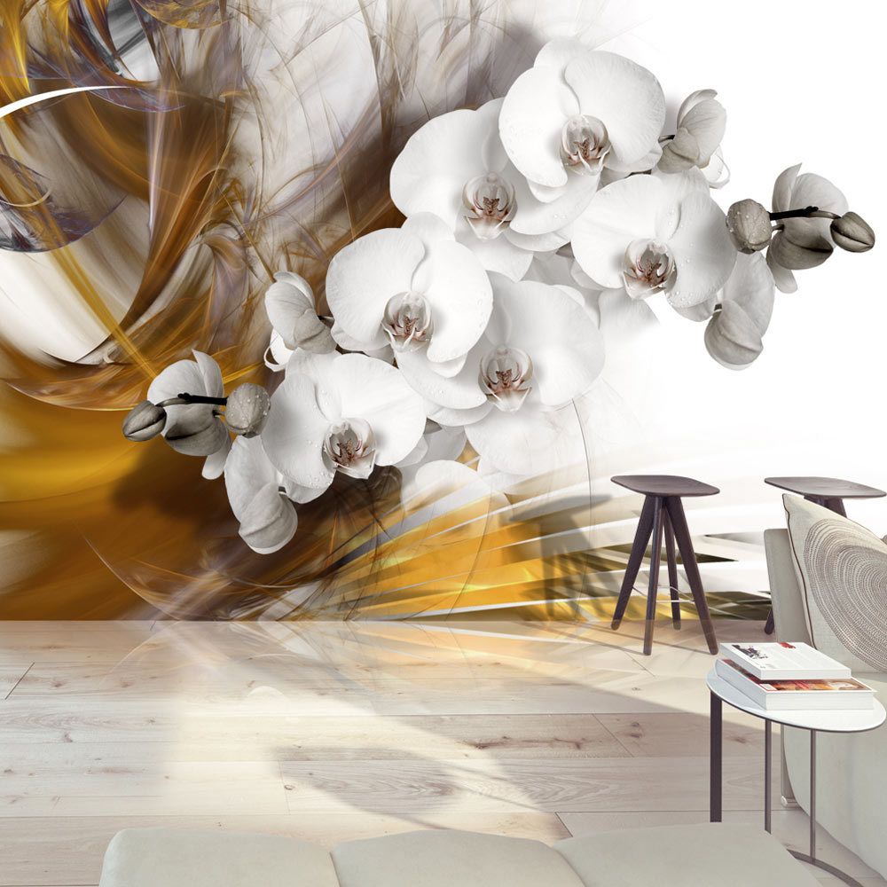 marque generique - 150x105 Papier peint Orchidées Fleurs Admirable Orchid on fire - Papier peint