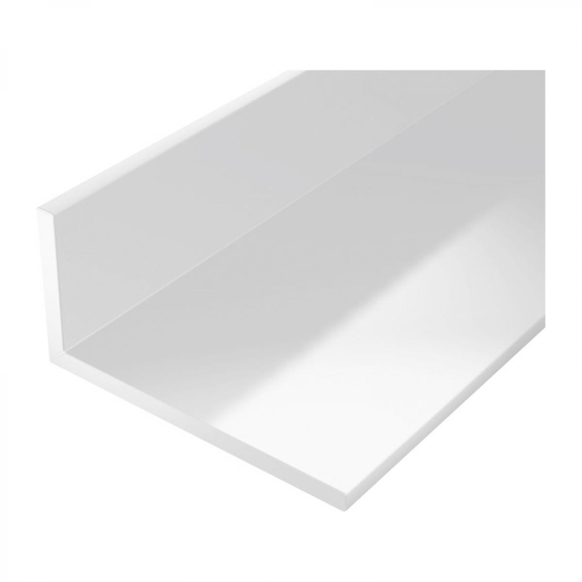 Gah Alberts - Profilé angle plastique 2000/20x10mm blanc - Profilé de finition pour carrelage